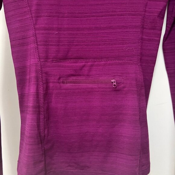 Athleta long sleeve ruched top - size Small Tall - magenta - Picture 5 of 10